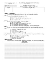 Bài KT Văn Trung đại K1 lớp 9