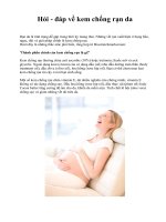 Hỏi - đáp về kem chống rạn da pptx