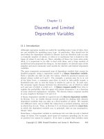 Econometric theory and methods, Russell Davidson - Chapter 11 ppt