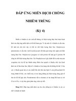 ÐÁP ỨNG MIỄN DỊCH CHỐNG NHIỄM TRÙNG (Kỳ 4) pot