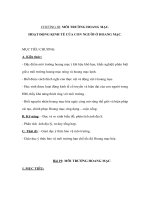 Giáo án địa lý 7 - CHƯƠNG III: MÔI TRƯỜNG HOANG MẠC - HOẠT ĐỘNG KINH TẾ CỦA CON NGƯỜI Ở HOANG MẠC ppt