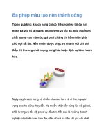 Ba phép màu tạo nên thành công ppt