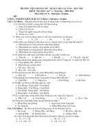 Kiểm tra HK I - Địa 6,7,8,9