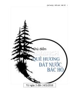 chủ đề quê hương - đất nước - gia đình