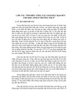 Tìm hiểu công tác GD đạo đức cho HS