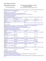 Đề mẫu thi ĐH Lý số 12