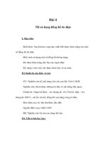 Giáo án Công nghệ lớp 9 - TH sử dụng đồng hồ đo điện pptx