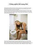 Chứng nghén khi mang thai pptx