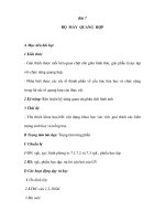 Giáo án Sinh 11 (NC) - BỘ MÁY QUANG HỢP pptx