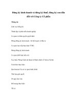 Đăng ký kinh doanh và đăng ký thuế, đăng ký con dấu đối với Công ty Cổ phần pps