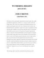 LUYỆN ĐỌC TIẾNG ANH QUA CÁC TÁC PHẨM VĂN HỌC –WUTHERING HEIGHTS (ĐỒI GIÓ HÚ) EMILY BRONTE CHAPTER 17 (P2) pps