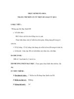 Giáo án Công nghệ lớp 6 - THỰC HÀNH TỈA HOA TRANG TRÍ MÓN ĂN TỪ MỘT SỐ LOẠI CỦ QUẢ pps