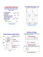 Aircraft Flight Dynamics Robert F. Stengel Lecture6 Cruising Flight Performance
