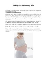 Da bị rạn khi mang bầu doc