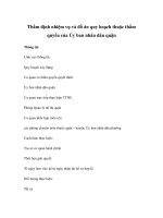 Thẩm định nhiệm vụ và đồ án quy hoạch thuộc thẩm quyền của Ủy ban nhân dân quận docx