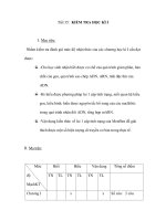 Giáo án sinh 9 - Tiết 35: KIỂM TRA HỌC KÌ I potx
