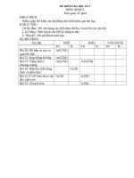 De KTHKI mon sinh hoc lop8