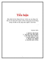 Hãy phân tích tác động tích cực và tiêu cực của dòng vốn đầu tư trực tiếp nước ngoài và thực trạng quản lý hoạt động dòng vốn đầu tư trực tiếp nước ngoài ở Việt Nam