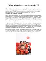 Phòng bệnh cho trẻ em trong dịp Tết docx