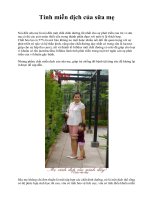 Tính miễn dịch của sữa mẹ potx