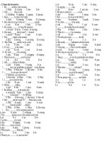 anh 6 Unit 12-14 tr nghiem