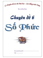 Chuyên đề Số Phức  Thạc sỹ Lê Văn Đoàn