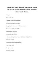 Đăng ký kinh doanh và đăng ký thuế, đăng ký con dấu đối với Công ty trách nhiệm hữu hạn một thành viên (chủ sở hữu là tổ chức ) ppt