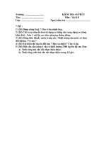 Kiem tra li 8 hoc ki 2 (45 phut)