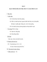 Giáo án sinh 9 - Bài 34 THOÁI HÓA DO THỤ PHẤN VÀ GIAO PHẤN GẦN pdf