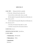 Giáo án Công nghệ lớp 6 - KIỂM TRA 1 Tiết pps