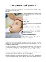 Làm gì khi bé bị sốt phát ban? pot