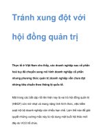 Tránh xung đột với hội đồng quản trị pps