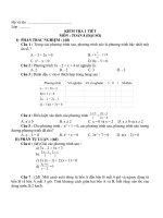 Kiem tra 1 tiet Toan 8 HKII