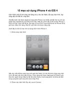 15 mẹo sử dụng iphone 4 và ios