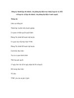 Đăng ký thành lập chi nhánh, văn phòng đại diện trực thuộc hợp tác xã. Đối với hợp tác xã lập chi nhánh, văn phòng đại diện ở nước ngoài. doc