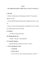 Sinh học 10 - Tiết 24: QUÁ TRÌNH TỔNG HỢP VÀ PHÂN GIẢI CÁC CHẤT Ở VI SINH VẬT ppt