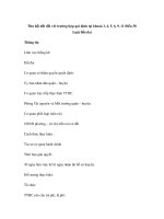 Thu hồi đất đối với trường hợp qui định tại khoản 3, 4, 5, 6, 9, 11 Điều 38 Luật Đất đai docx