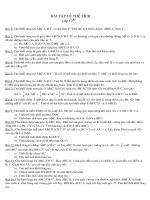 BÀI TẬP THỂ TÍCH MỚI VÀ HAY NHẤT