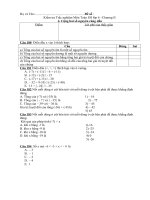 Kiem tra trac nghiem So hoc 6-Cong hai so nguyen cung dau