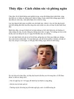 Thủy đậu - Cách chăm sóc và phòng ngừa pptx