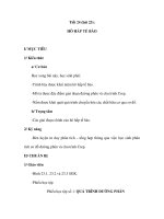 Sinh học 10 - Tiết 24 (bài 23): HÔ HẤP TẾ BÀO pdf