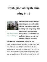 Cảnh giác với bệnh mùa nóng ở trẻ ppsx