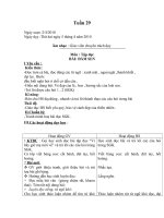 Giáo án sáng lớp 1 Tuần 29