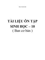 ôn tập sinh 10
