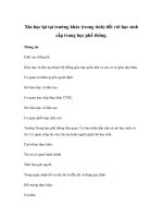 Xin học lại tại trường khác (trong tỉnh) đối với học sinh cấp trung học phổ thông doc