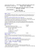 Đề và đáp án HSG Hóa 9 Tiền Giang 09-10