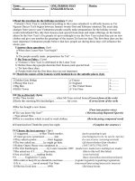 KT 1 TIẾT ANH SỐ 4