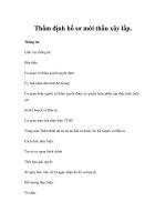 Thẩm định hồ sơ mời thầu xây lắp doc