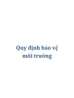 Quy định bảo vệ môi trường potx