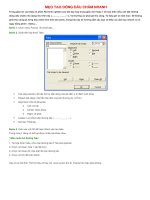 CÁCH TẠO DÒNG CHẤM NHANH